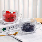 Vintage Glass Cups 4-piece set  Tea, Coffee cups