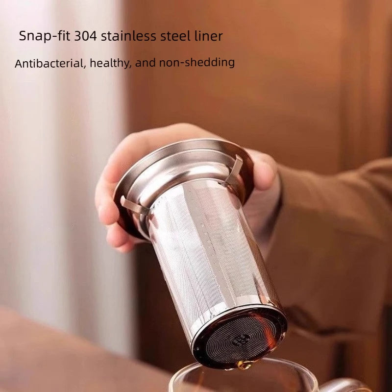 Glass Tea Kettle Precision Infuser Glass With Whistle