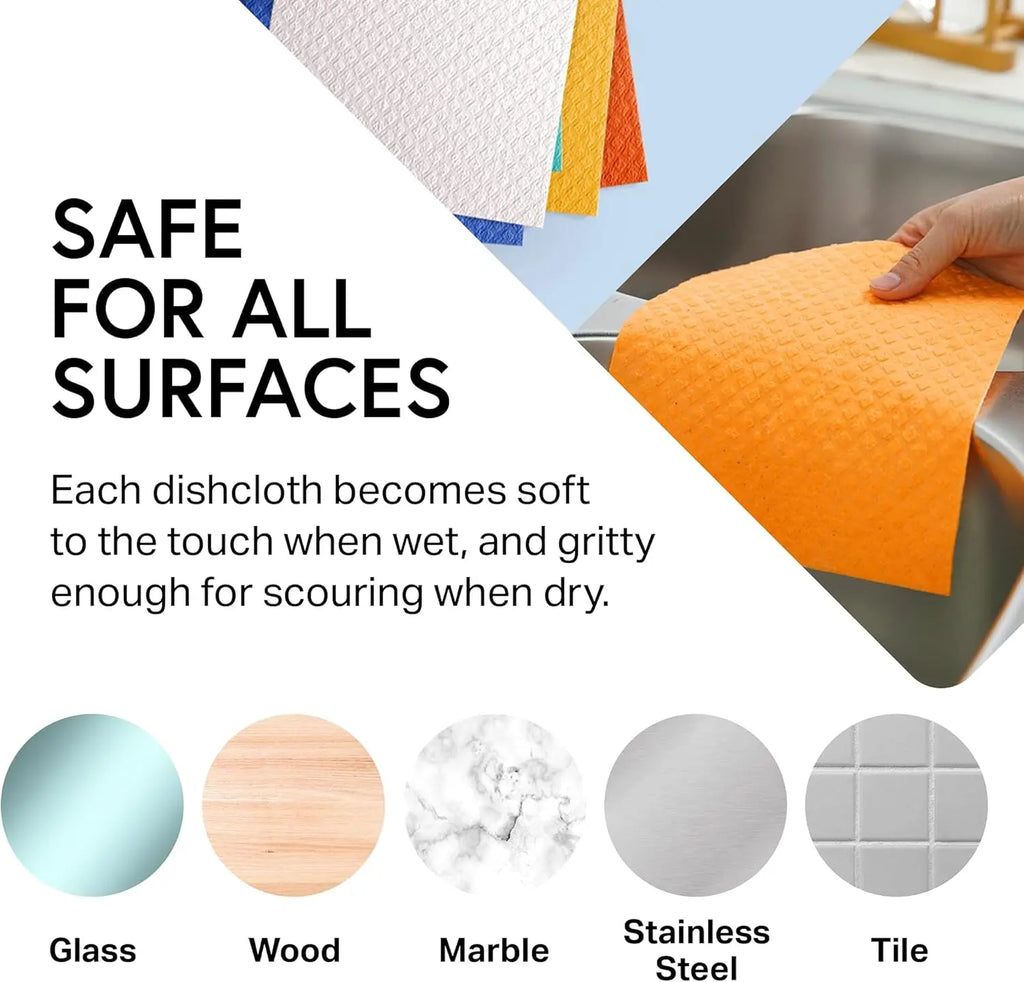 Natural & Reusable Cleaning Cloths