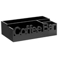 Coffee Bar Organizer,  5 Compartments Coffee, & Condiments Premium Storage Organizer